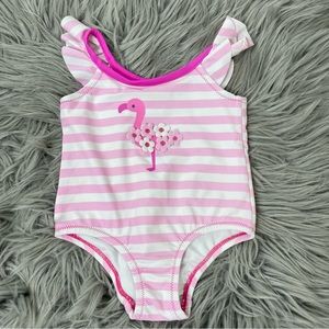 Kiko & max striped flamingo one piece 🦩